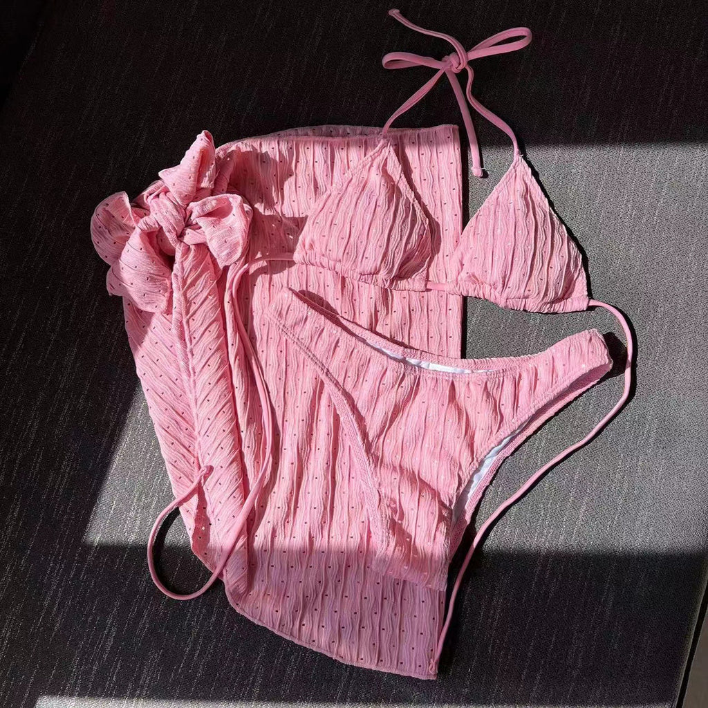 Swimsuit Backless Drawstring Banded Bikini Suit