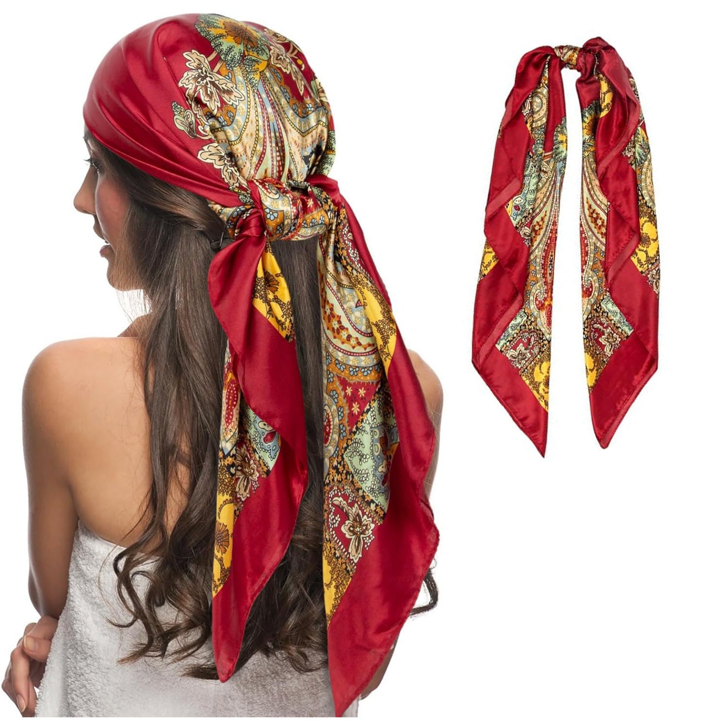 Women’s Elegant Head Scarf – Decorative Hair Bandana