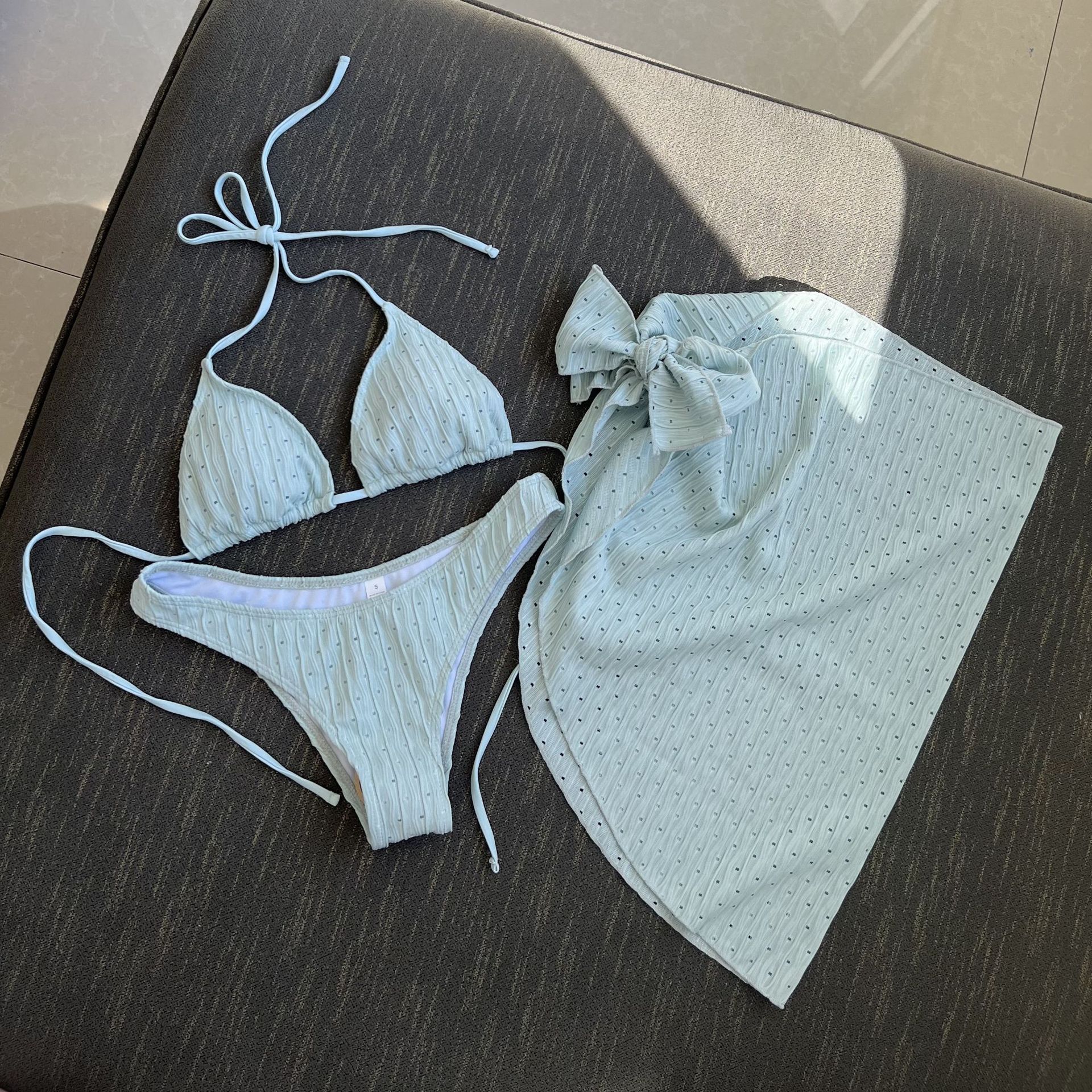 Swimsuit Backless Drawstring Banded Bikini Suit