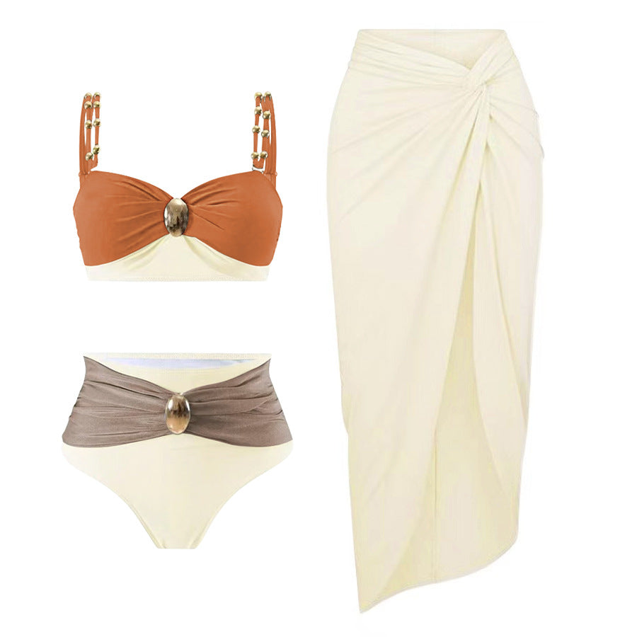 Summer Gold Ring High Waist Bikini