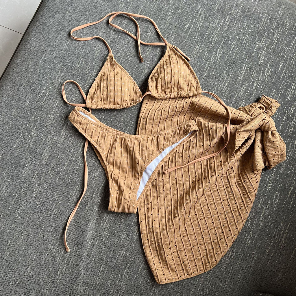 Swimsuit Backless Drawstring Banded Bikini Suit