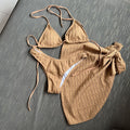 Swimsuit Backless Drawstring Banded Bikini Suit